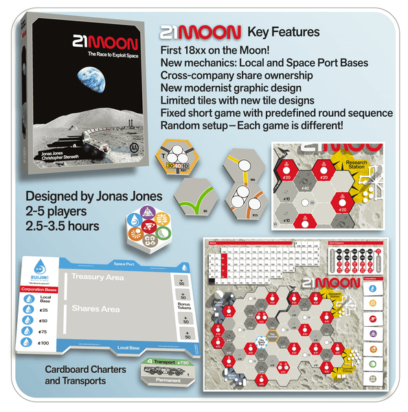 April Preorder! US/CA - 21Moon: The Race to Exploit Space